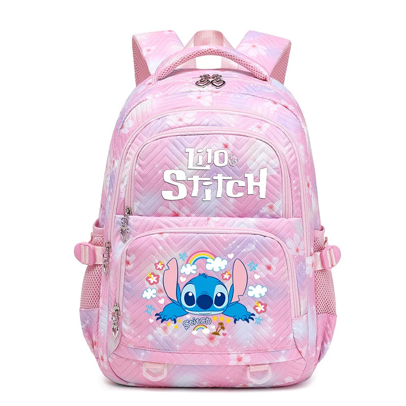 Lilo Stitch Wasserdichter Rucksack mit großem Fassungsvermögen für Damen und Mädchen, Tagesrucksack, leichte Schultasche, lässiger Reiserucksack