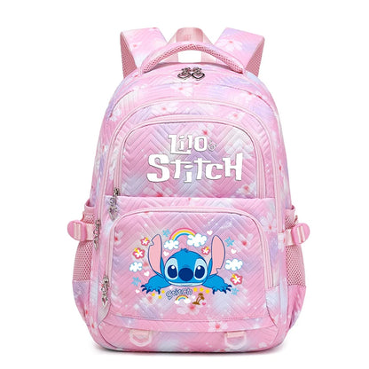 Lilo Stitch Wasserdichter Rucksack mit großem Fassungsvermögen für Damen und Mädchen, Tagesrucksack, leichte Schultasche, lässiger Reiserucksack