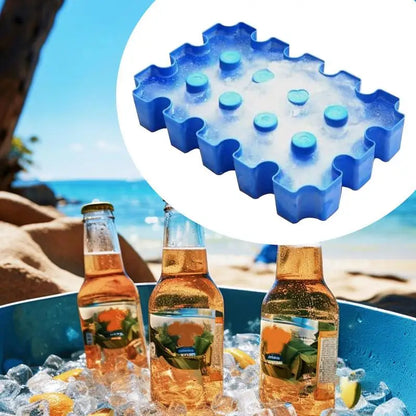 Bierkühler für Flaschen, tragbarer Bierkühler, Kiste, Bierkiste, Eisblock, Eisblock, Bierkühler, Bierkühler, Eiswürfel für Bier