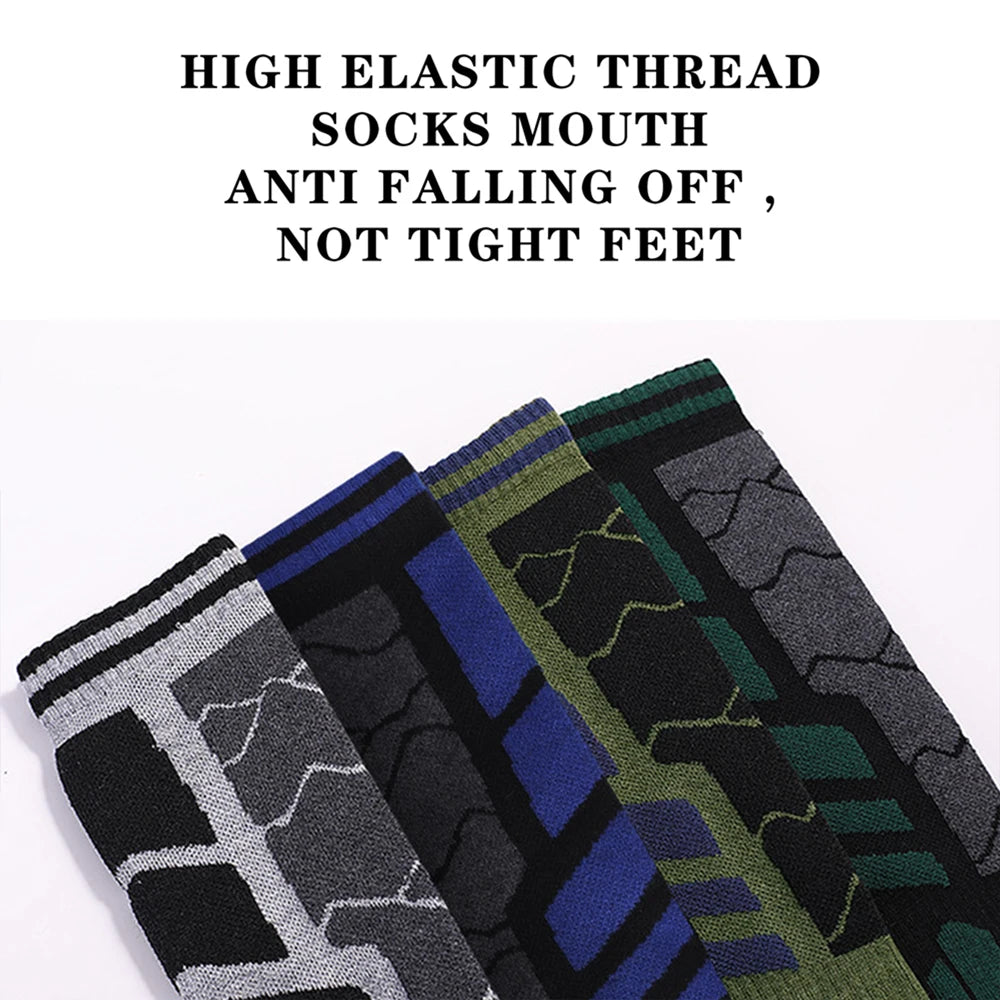 1 paar Merino Wolle Baumwolle Winter Männer Warme Ski Socken Dicker Sport Snowboard Radfahren Fußball Socken Hohe Elastische Thermische Socken