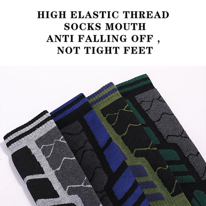 1 paar Merino Wolle Baumwolle Winter Männer Warme Ski Socken Dicker Sport Snowboard Radfahren Fußball Socken Hohe Elastische Thermische Socken