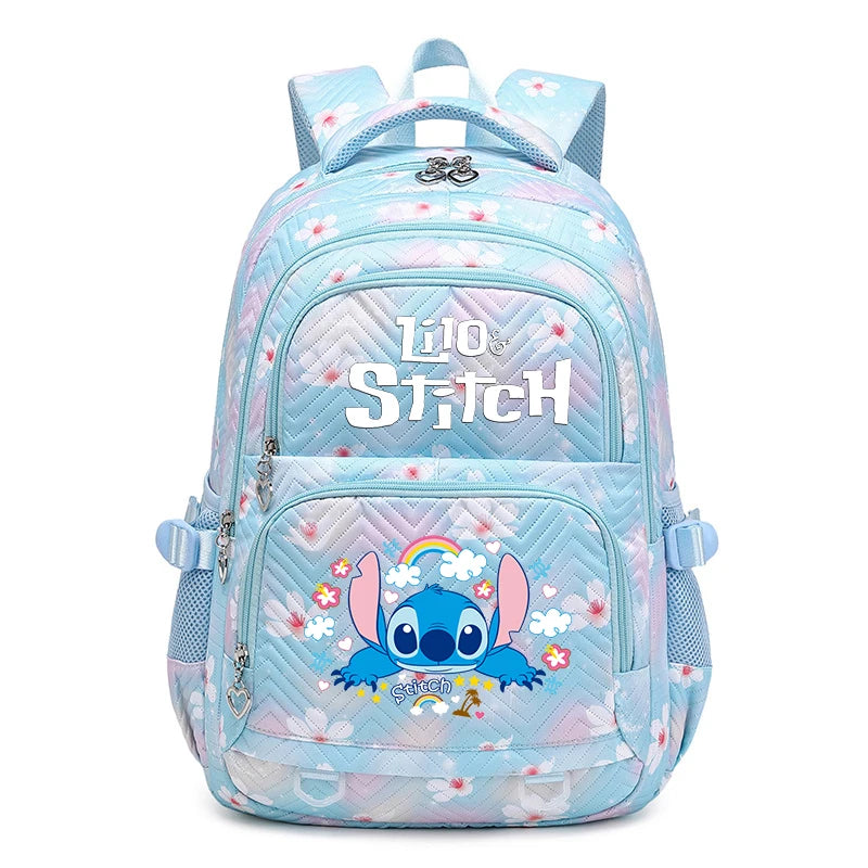 Lilo Stitch Wasserdichter Rucksack mit großem Fassungsvermögen für Damen und Mädchen, Tagesrucksack, leichte Schultasche, lässiger Reiserucksack