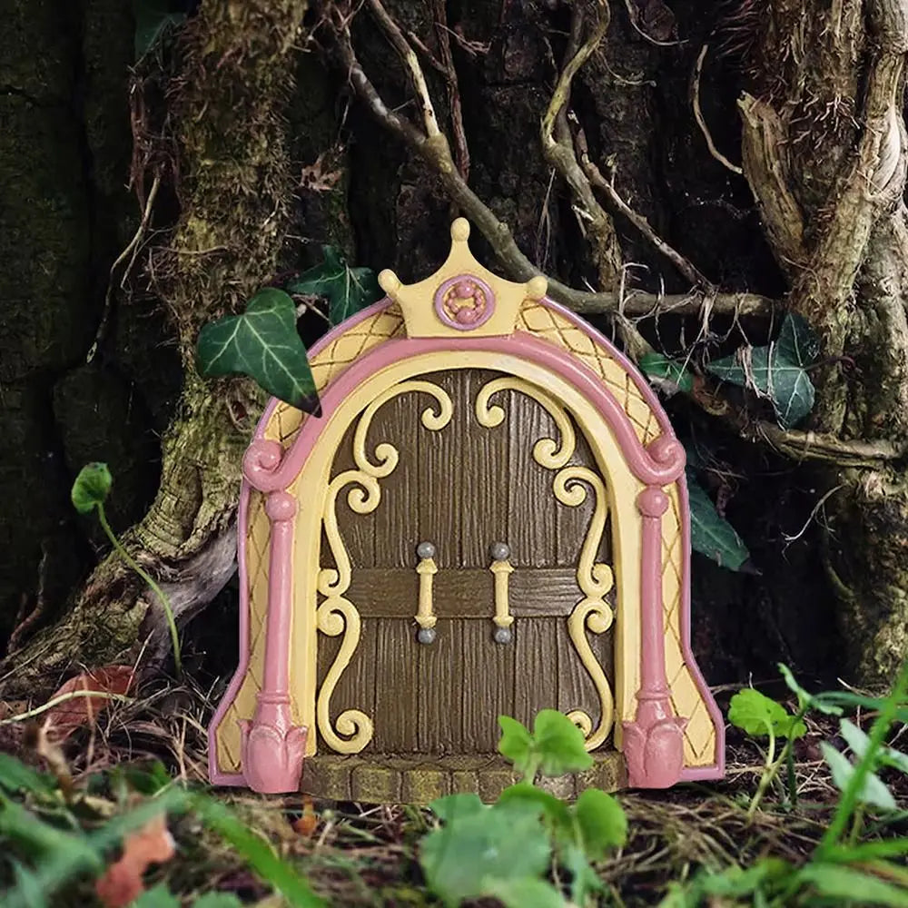 Holz Gartengebäude Gartendekoration Holzdekoration Skulptur Figuren Feentor Märchen Baum Dekoration Innenhof