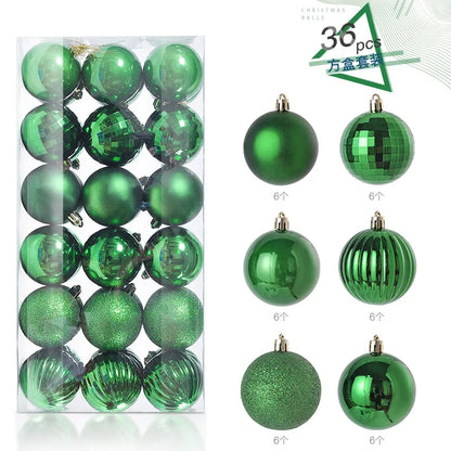 24/36Pcs Weihnachten Dekoration 3/4CM Kugeln Hängen Weihnachten Baum Anhänger Ornamente für Home Party Decor neue Jahr Geschenk Zubehör