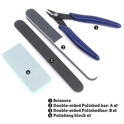 3D-Druckwerkzeuge, mehrere Modelle, 3D-Drucker-Werkzeugsatz, Zierschaber, Reinigung, Nadelzange, Entgratungsset