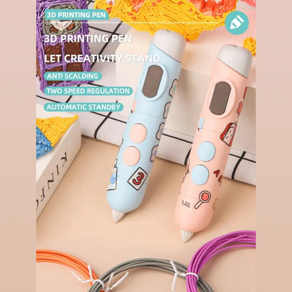 3D-Stift Drucks tift 3D-Druck Cartoon-Muster für Kinder niedrige Temperatur mit kostenlosen pcl Filament Smart Toys Geschenk für Jungen und Mädchen