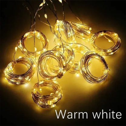 3m LED Vorhang Lichterketten Fee Dekoration USB Urlaub Girlande Lampe 8 Modus für Hausgarten Weihnachts feier Neujahr Hochzeit