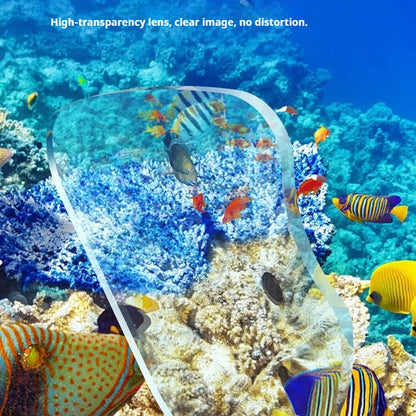 Professionelles Antibeschlag-Schnorchelset für Erwachsene – Set aus Panorama-Tauchmaske und Schwimmtrainingsgeräten aus gehärtetem Glas