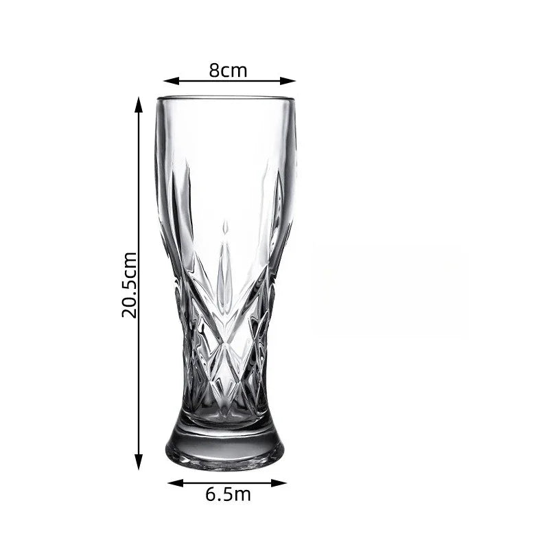 330 ml/500 ml High-end-Handwerk Bier Glas Kreative Geschnitzte Bier Glas Kalten Trinken Tasse Haushalt Große kapazität Wasser Tasse Bar Glaswaren