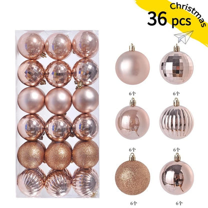 24/36Pcs Weihnachten Dekoration 3/4CM Kugeln Hängen Weihnachten Baum Anhänger Ornamente für Home Party Decor neue Jahr Geschenk Zubehör
