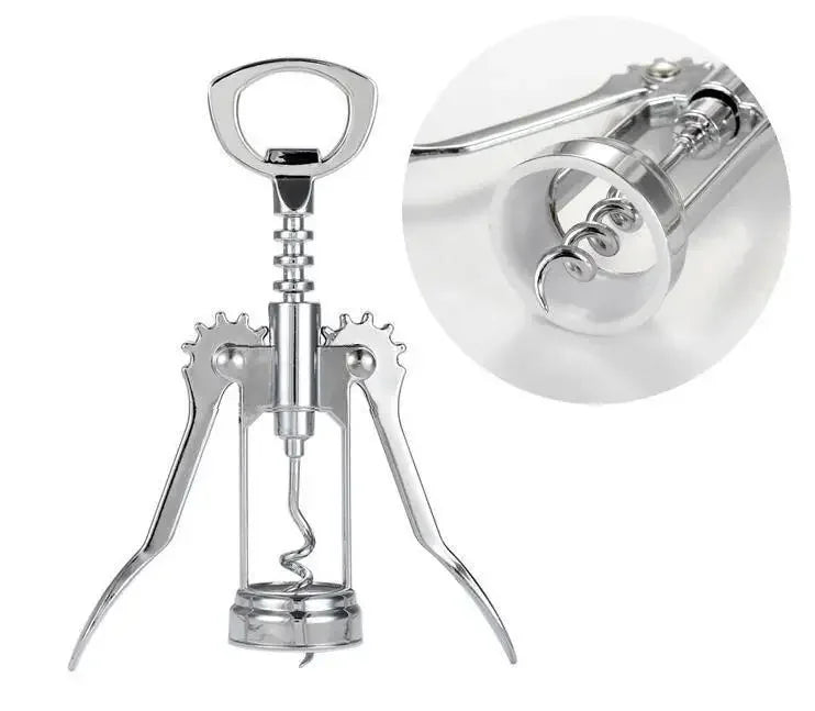 Weinöffner, tragbar, Edelstahl, Rotwein, Flügeltyp, Metall, Sommeliers, Korkenzieher, Flaschenöffner, Korkenzieher, Weinkorken