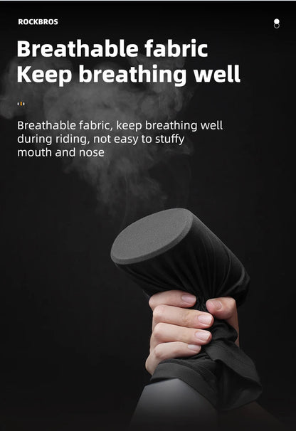 ROCKBROS Winter Warm halten Radfahren Gesichtsmaske Fleece Wandern Camping Ski Sturmhaube Halstuch Winddicht MTB Rennrad Fahrradmaske