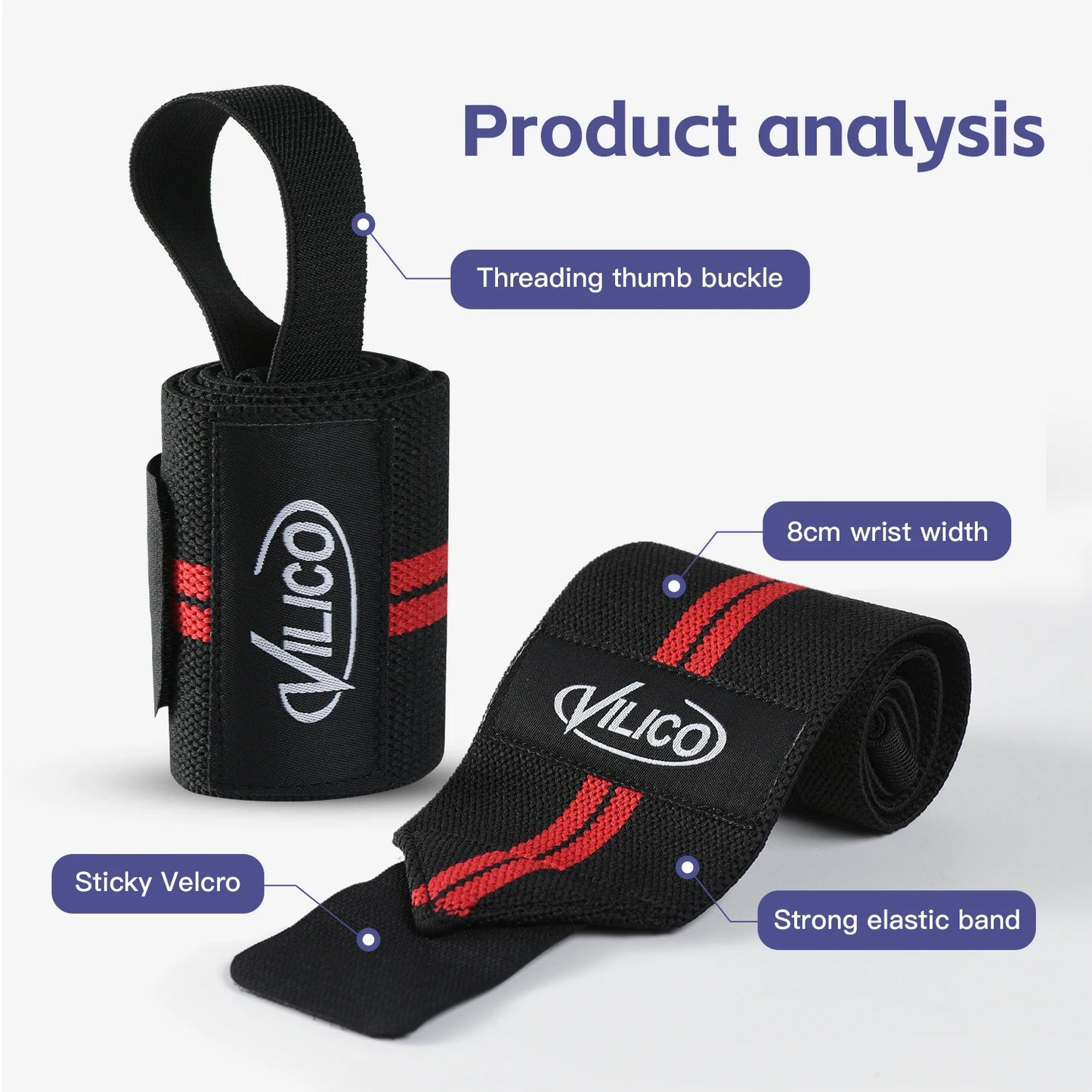 1PC Armband Handgelenk Unterstützung Klammer Riemen Extra Stärke Gewichtheben Handgelenk Wraps Bandage Fitness Gym Training