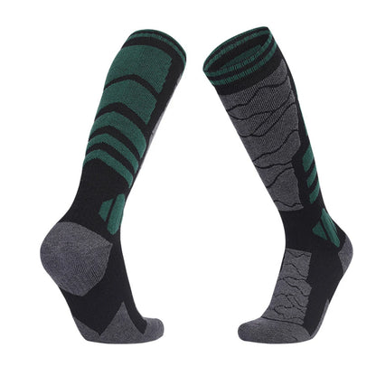 1 paar Merino Wolle Baumwolle Winter Männer Warme Ski Socken Dicker Sport Snowboard Radfahren Fußball Socken Hohe Elastische Thermische Socken