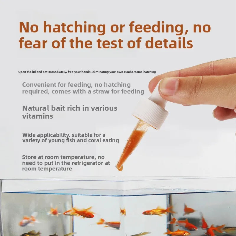 Sunsun Baby Fish Starter Food – geschraffte Salzlake-Garnelen zum Braten – Aquatisches, proteinreiches Mikropulver für Betta, Guppy und Livebearers