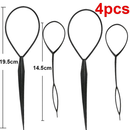 Schwamm Plastiks ch laufe lockige Haar macher Haar gummi Stirnband Twist Donut Bun Locken wickler Haar bänder Frisur Werkzeuge