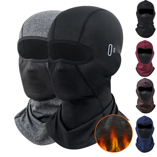 Thermische Winter Sturmhaube Radfahren Vollgesichtsmaske Warme Outdoor-Sportarten Motorrad Ski Angeln Jagd Maske Fleece Schal Mütze Bandana
