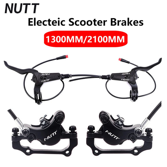 NUTT 2 Kolben Elektrofahrrad Hydraulische Bremsen 140 160 180 mm Rotor für Zero 10X 11X KUGOO G1 G2 Pro Elektroroller Bremssatz