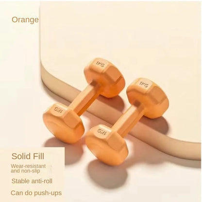 Neue 1 kg Hantel frauen Fitness Hause Ausrüstung Kettlebell Kinder Grundschule männer Arm Muskel Yoga Kleine Hantel set