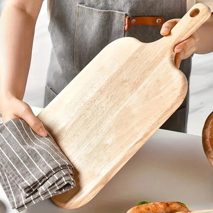 Holzschneidebrett mit Griff, Küche, Haushalt, Servierbrett, Holz-Käsebrett, Charcuterie-Brett für Brot, Obstteller
