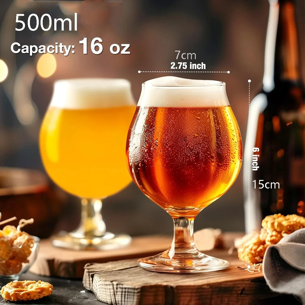 500 ml Biergläser, klassische Bastelbecher, Premium-Becher-Set, Pub, Biergläser mit einzigartigem Design, spülmaschinenfest