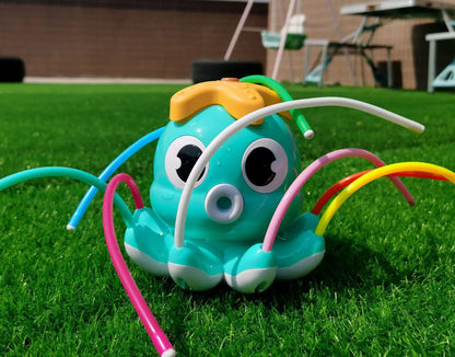 Wasserspray Outdoor Spielzeug Octopus Sprinkler Hinterhof Garten Wasserspielzeug Sommer Hof Cartoon Splash Sprinkler Baby Badespielzeug für Kinder