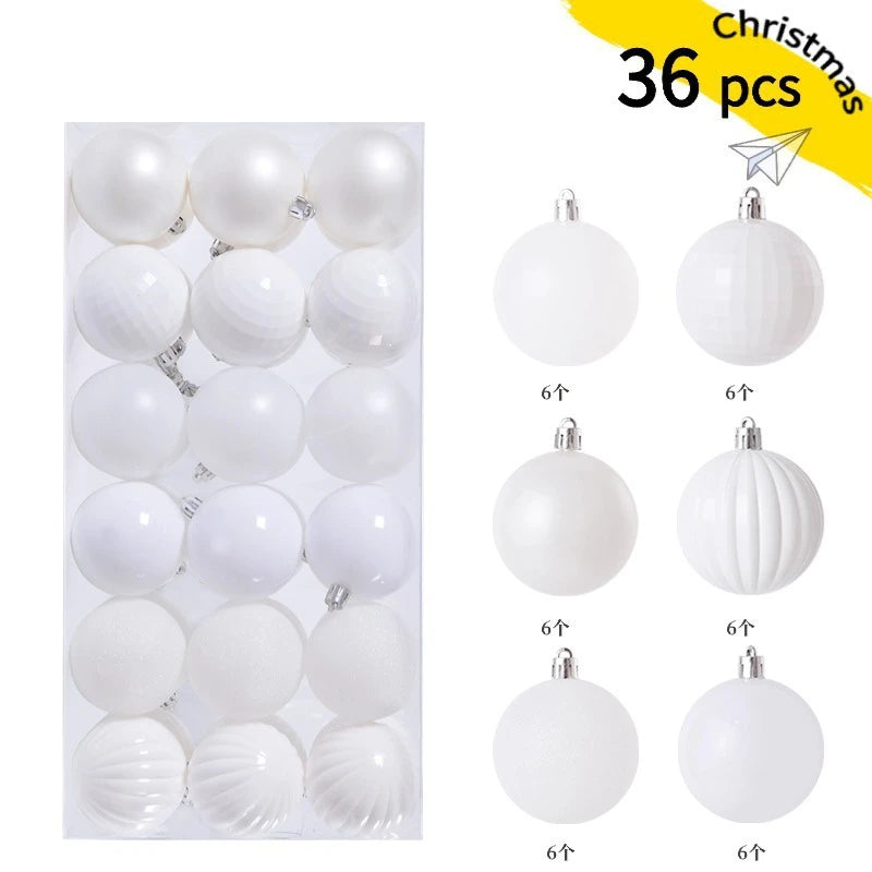 24/36Pcs Weihnachten Dekoration 3/4CM Kugeln Hängen Weihnachten Baum Anhänger Ornamente für Home Party Decor neue Jahr Geschenk Zubehör