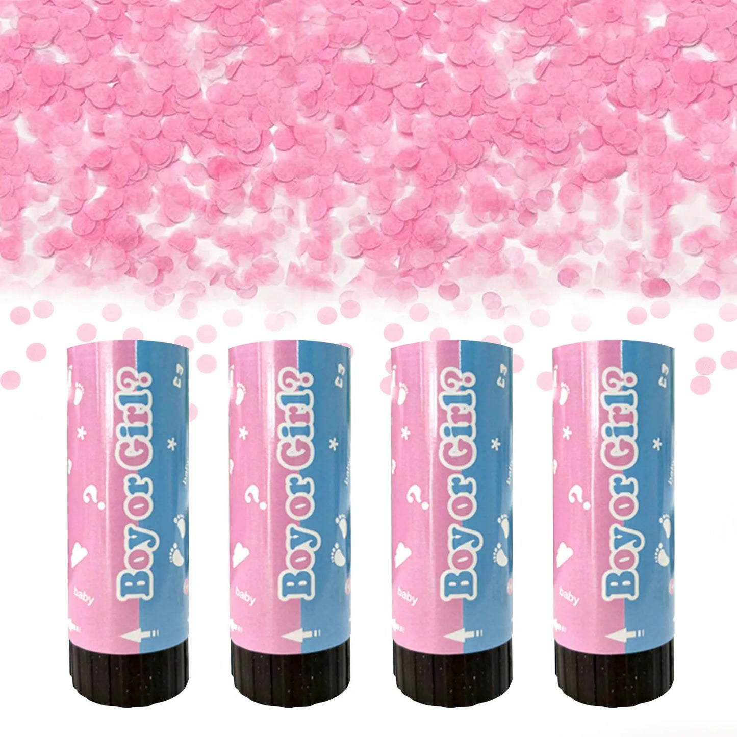 4 Packungen goldene Konfetti-Kanonen, Feier, Feuerwerk, Kanone, Konfetti, Popper, Handheld, Abschlussfeier, Weihnachten, Geburtstag, Hochzeit, Party-Versorgung