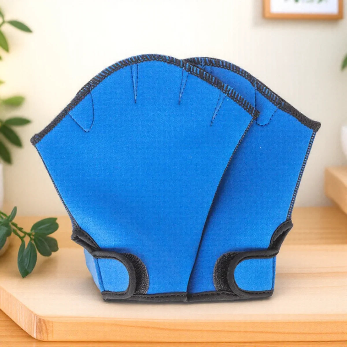 Schwimmtrainingshandschuhe, Neopren-Fitness-Wasserbeständigkeitshandschuhe mit Schwimmhäuten zum Schwimmen und Tauchen, mit verstellbarem Handschlaufe