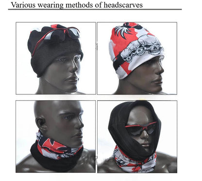 Fahrradhelm Kapuze Bandana Schal Atmungsaktiv Winddicht Totenkopf Herren Sturmhaube Skimaske Radfahren Caps Snowboard Gesichtsbedeckung Motorrad