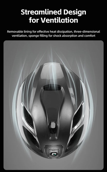 ROCKBROS Fahrrad Licht Helm Typ-C Lade Fahrradhelm Wiederaufladbare Einstellbare MTB Sicher Mountain Road Scooter Helm