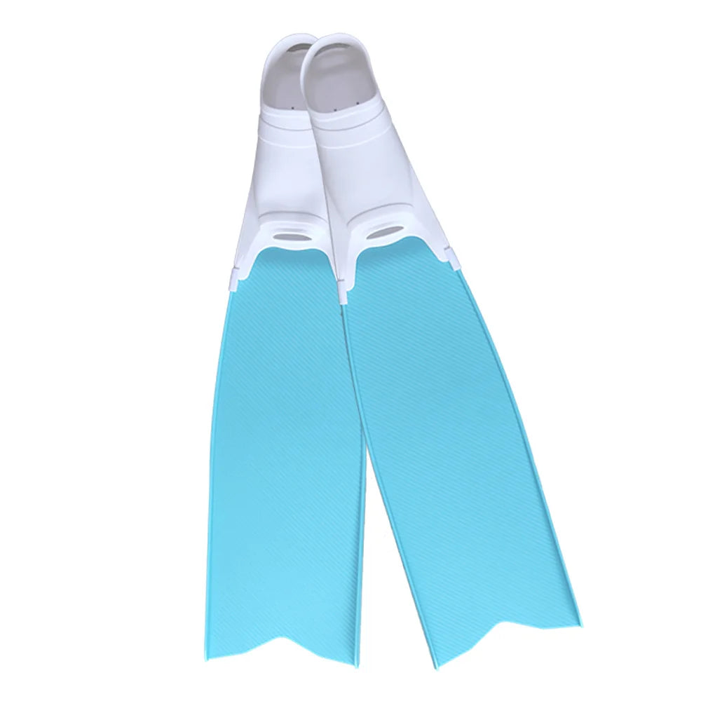 Vollfuß-Tauchflossen mit langem Klinge für Freitauchen und Speerfischen. Kostenlose Tauchflossen