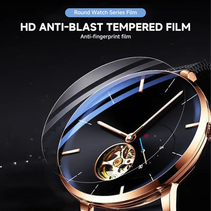 26–46 mm Universal-Smartwatch-Displayschutzfolie aus gehärtetem Glas, Schutzfolie, 28 mm, 30 mm, 32 mm, 38 mm, 40 mm, 41 mm, 42 mm, Durchmesser 2–5 Stück