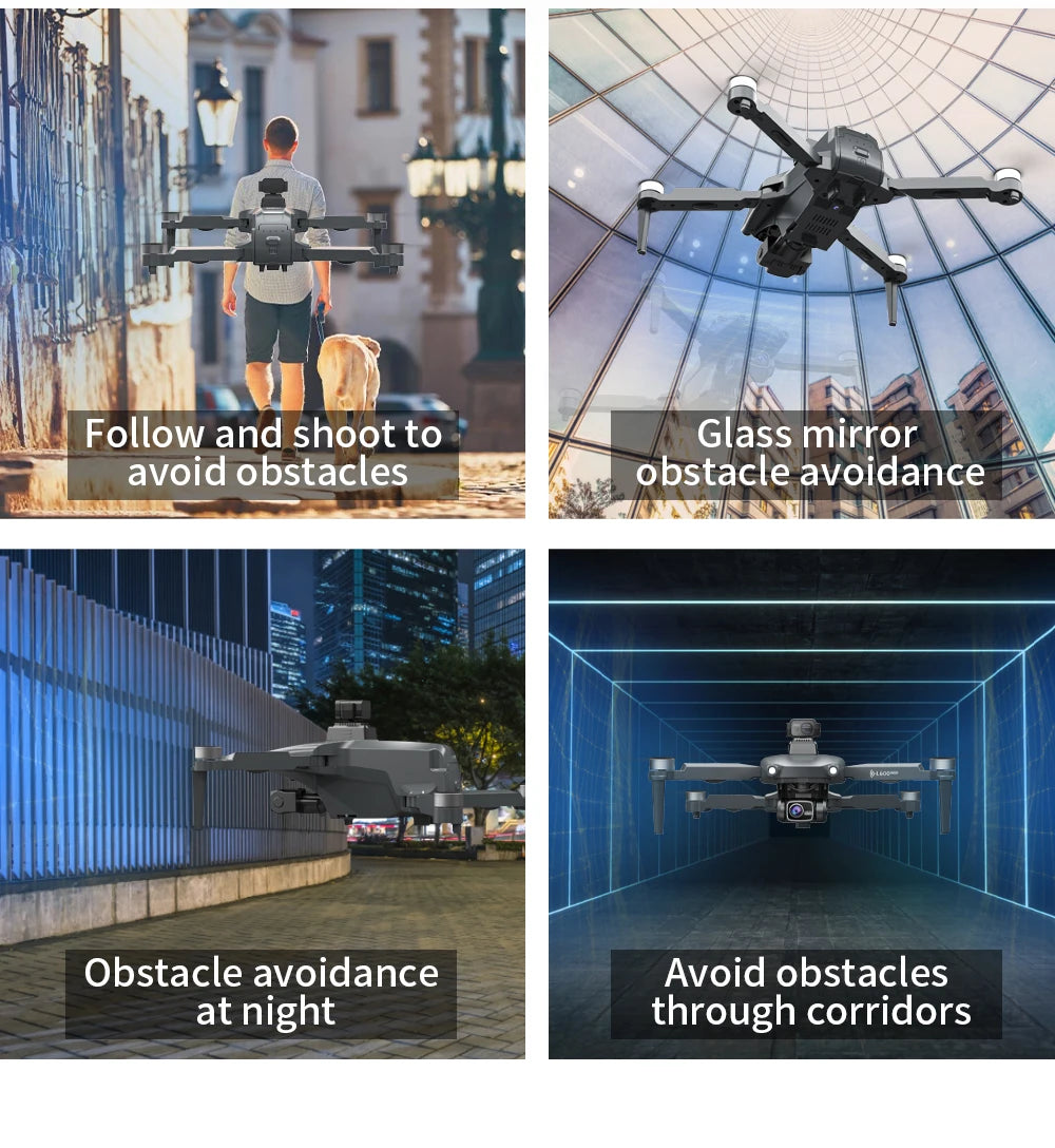 L600 PRO GPS-Drohne, professionelle 4K HD Dual-Kamera 360° °   Hindernisvermeidung Bürstenloser Motor 5G WIFI FPV RC Quadcopter Spielzeug Eders