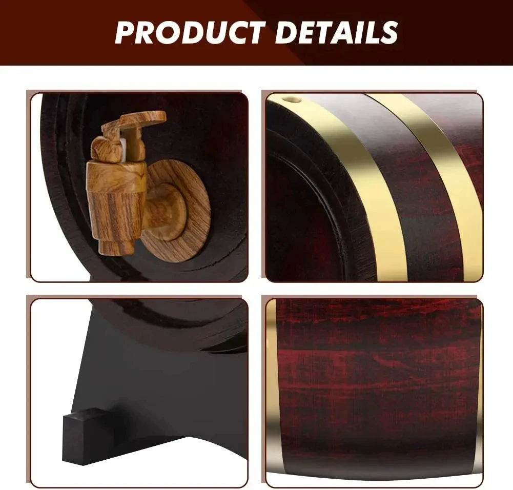 1L/1,5 L/3L Holz Wein Barrel Vintage Eiche Bier Brauen Zubehör Whisky Lagerung Container Hause Dekoration wein Bar Werkzeuge