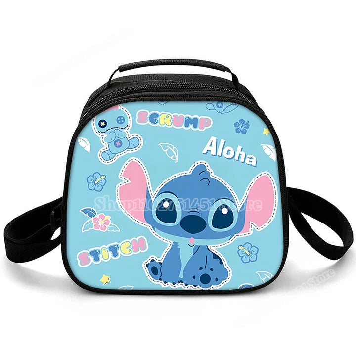 Lilo & Stitch Schulter Lunch Bag auslaufs ichere Kühltasche Handtasche tragbare Thermo Food Bento Picknick Box verstellbarer Schulter gurt