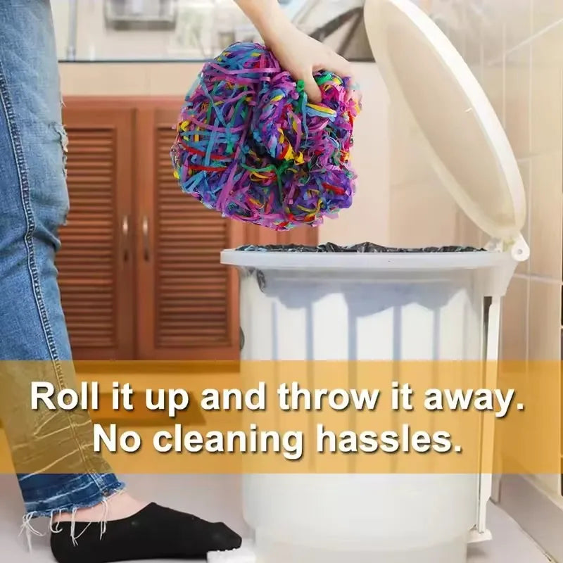 10 Stück bunte Handwurf-Konfetti-Poppers, Werfen, Luftschlangen, Poppers, kein Chaos, Papiercracker für Hochzeit, Geburtstag, Partyzubehör