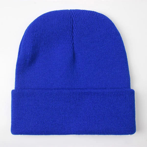 Solide Unisex-Mütze, Herbst-Winter-Wollmischungen, weiche warme Strickmütze für Männer und Frauen, SkullCap-Hüte, Gorro-Ski-Caps, 24-Farben-Mützen