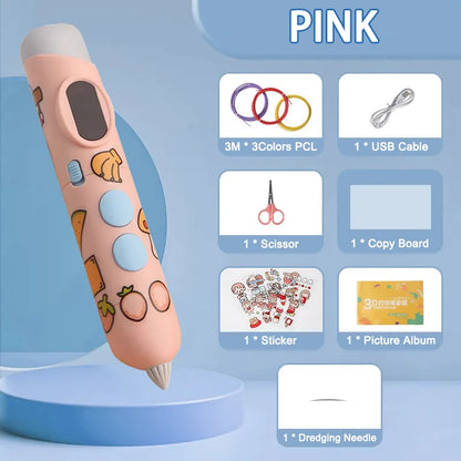 3D-Stift Drucks tift 3D-Druck Cartoon-Muster für Kinder niedrige Temperatur mit kostenlosen pcl Filament Smart Toys Geschenk für Jungen und Mädchen