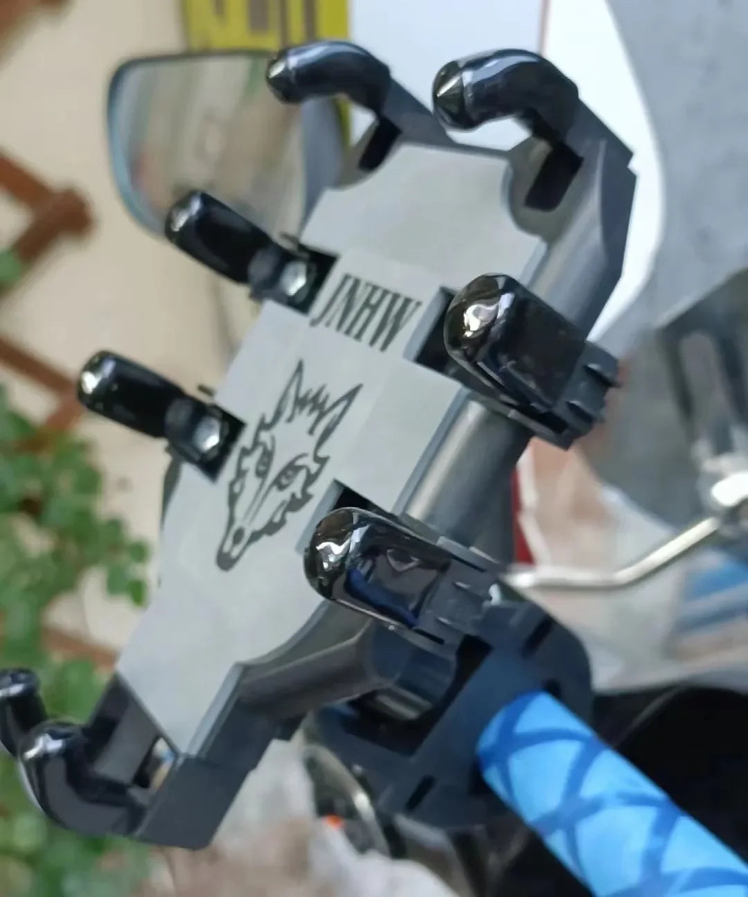 Neue Universal Verbesserte Acht Krallen Handy Halter für Motorrad Roller ATV Fahrrad E-bike Handy Halterung