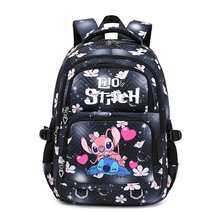 Lilo Stitch Wasserdichter Rucksack mit großem Fassungsvermögen für Damen und Mädchen, Tagesrucksack, leichte Schultasche, lässiger Reiserucksack