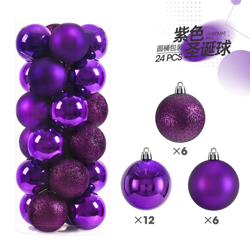 24/36Pcs Weihnachten Dekoration 3/4CM Kugeln Hängen Weihnachten Baum Anhänger Ornamente für Home Party Decor neue Jahr Geschenk Zubehör