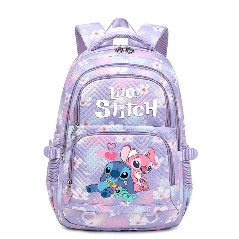 Lilo Stitch Wasserdichter Rucksack mit großem Fassungsvermögen für Damen und Mädchen, Tagesrucksack, leichte Schultasche, lässiger Reiserucksack