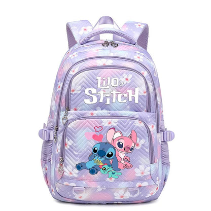 Lilo Stitch Wasserdichter Rucksack mit großem Fassungsvermögen für Damen und Mädchen, Tagesrucksack, leichte Schultasche, lässiger Reiserucksack