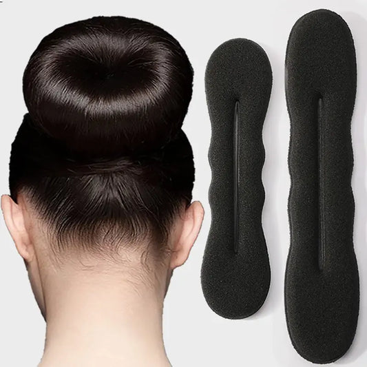 Schwamm Plastiks ch laufe lockige Haar macher Haar gummi Stirnband Twist Donut Bun Locken wickler Haar bänder Frisur Werkzeuge