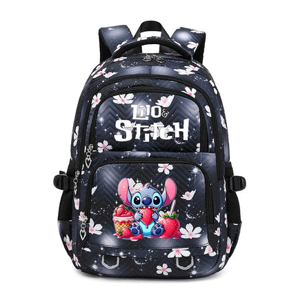 Lilo Stitch Wasserdichter Rucksack mit großem Fassungsvermögen für Damen und Mädchen, Tagesrucksack, leichte Schultasche, lässiger Reiserucksack