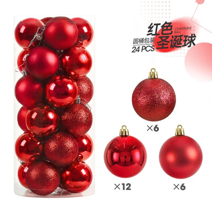 24/36Pcs Weihnachten Dekoration 3/4CM Kugeln Hängen Weihnachten Baum Anhänger Ornamente für Home Party Decor neue Jahr Geschenk Zubehör