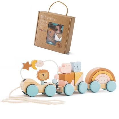 Baby Holz Montessori Spielzeug Bandstand Modell Abnehmbare Set Mobile Trommel Kinder Puzzle Lernen Spielzeug Für Neugeborene Geburtstag Geschenk