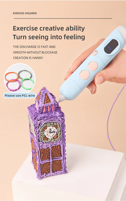 3D-Stift Drucks tift 3D-Druck Cartoon-Muster für Kinder niedrige Temperatur mit kostenlosen pcl Filament Smart Toys Geschenk für Jungen und Mädchen