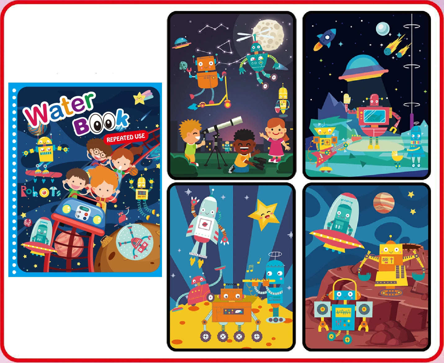 NEUE Kinder Magische Wasser Zeichnung Bücher Malbücher Malerei Spielzeug für Kinder Geburtstag Weihnachten Neujahr Geschenk für Jungen und Mädchen